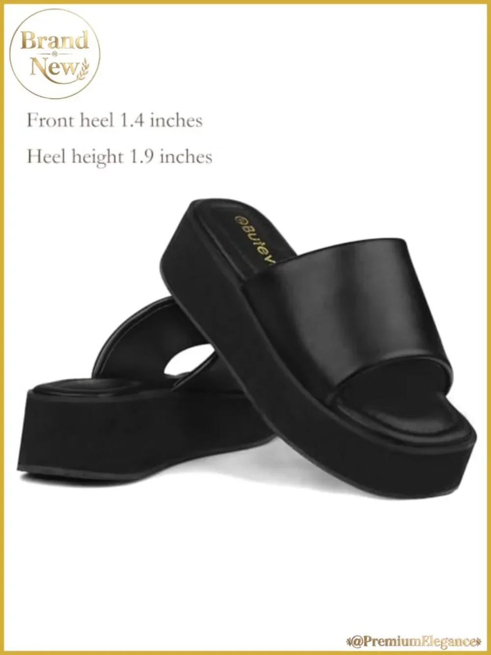 Chunky Platform Sandals for Women Comfort Open Toe Slip On Platform Slides
